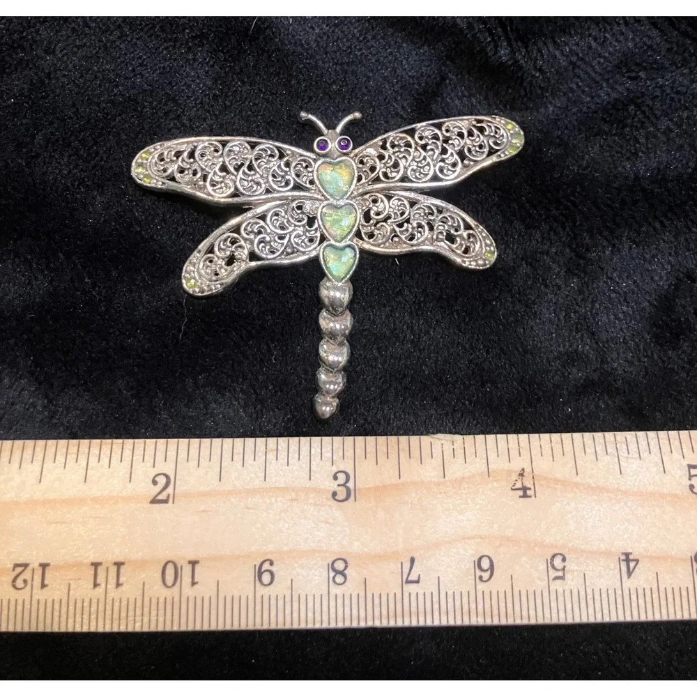 Dragonfly Brooch Pin Lot Women Multicolor Enamel Mother of Pearl